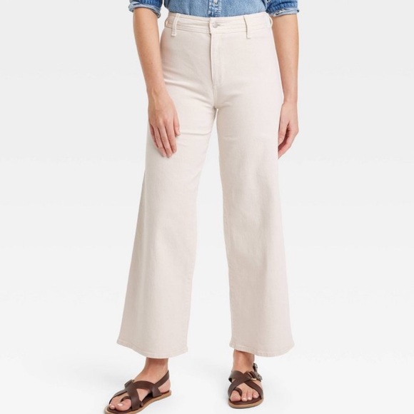 High rise wide leg sailor ankle jeans - 12 - Picture 2 of 4